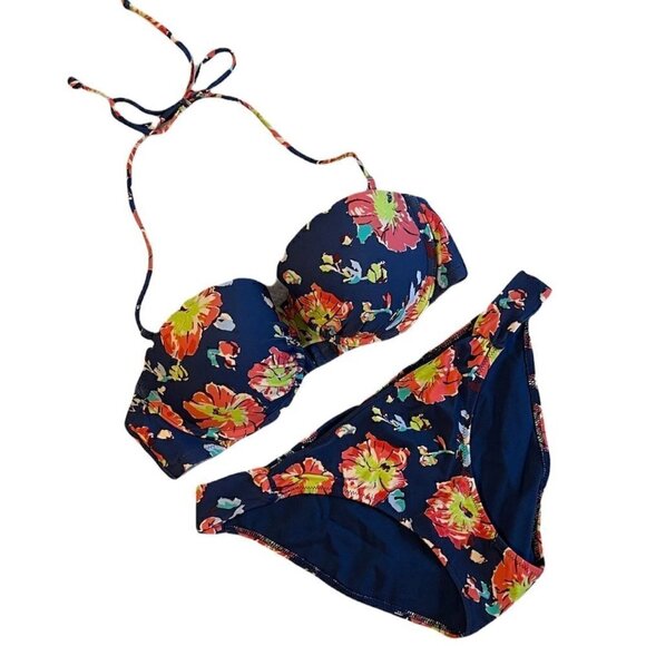 Aerie Floral Bikini Set - 34C/M - Picture 1 of 4